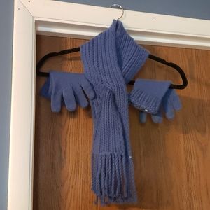 Banana Republic periwinkle hand knit cashmere